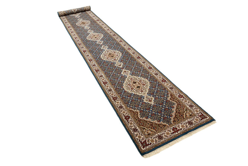 Läufer Orient - Täbriz - 454 x 79 cm - dunkelblau