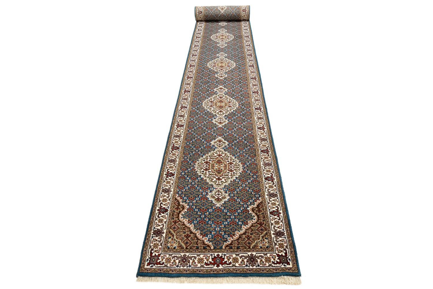 Läufer Orient - Täbriz - 615 x 79 cm - dunkelblau