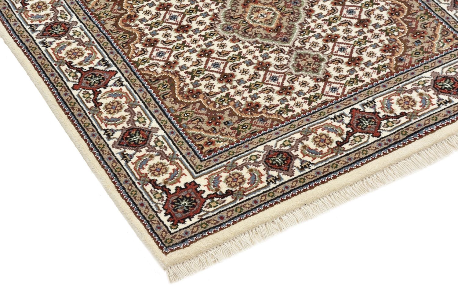 Orientteppich - Täbriz - 92 x 89 cm - creme