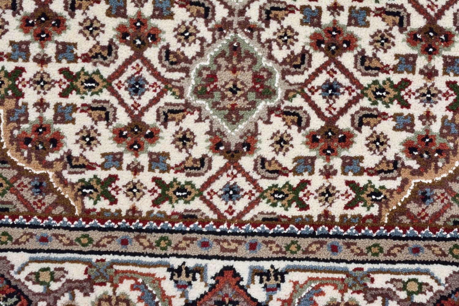 Orientteppich - Täbriz - 92 x 89 cm - creme