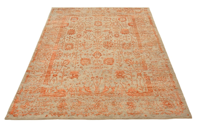 Designer Teppich - 196 x 150 cm - rost