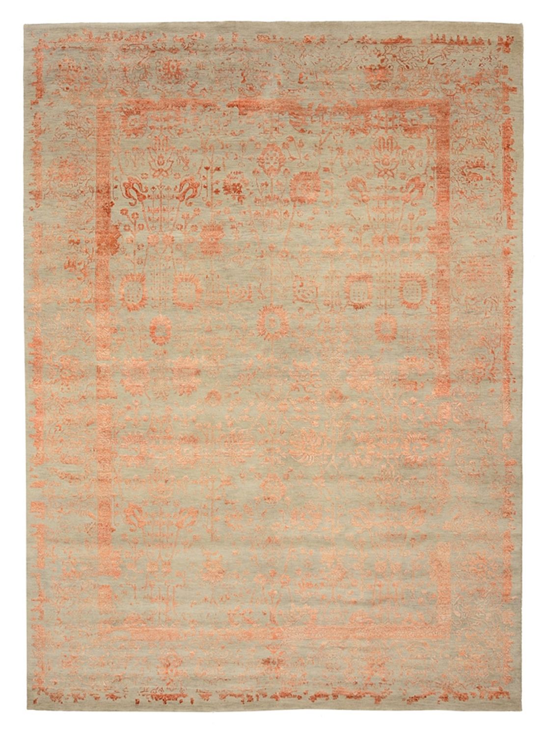 Designer Teppich - 342 x 248 cm - rost