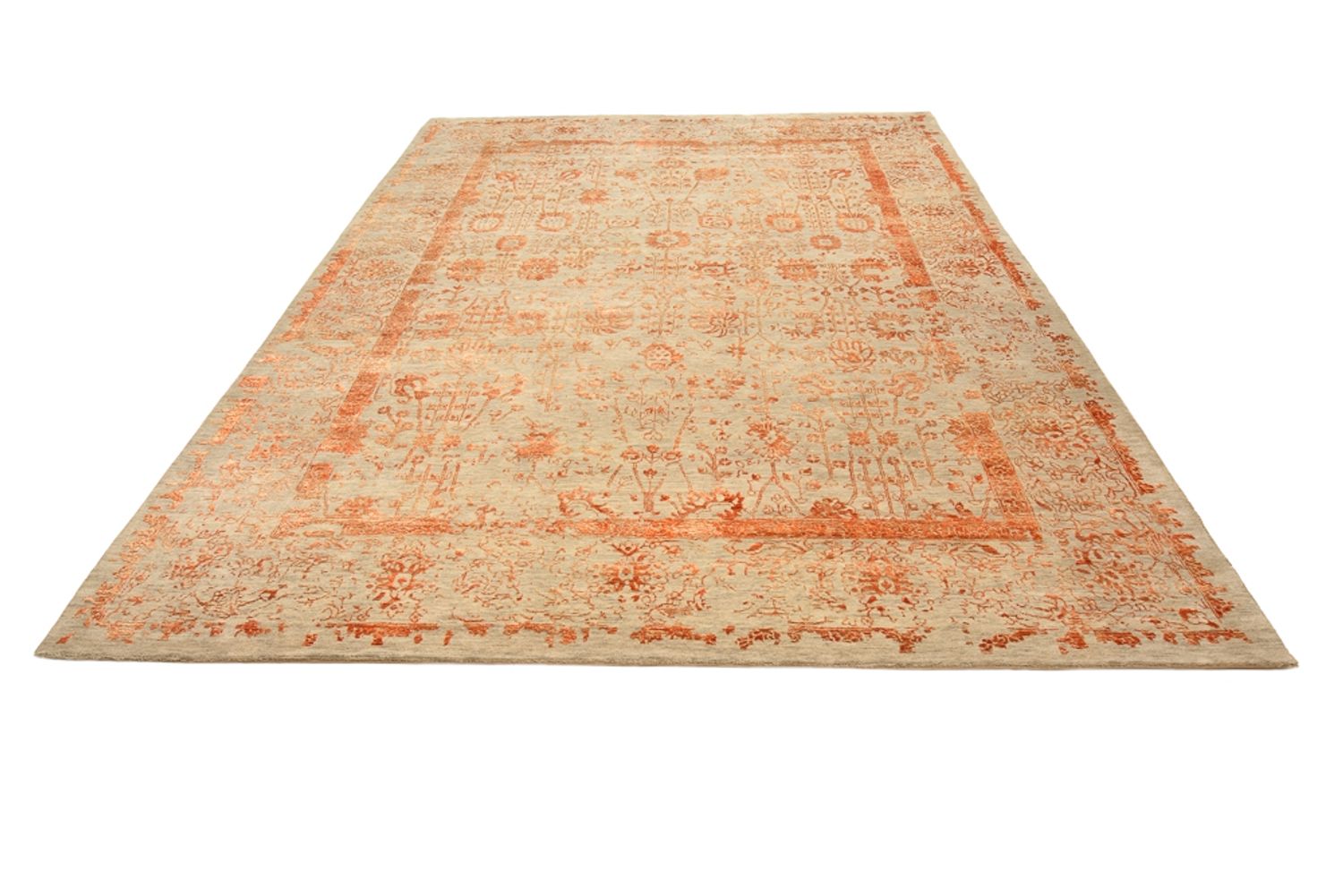Designer Teppich - 342 x 248 cm - rost