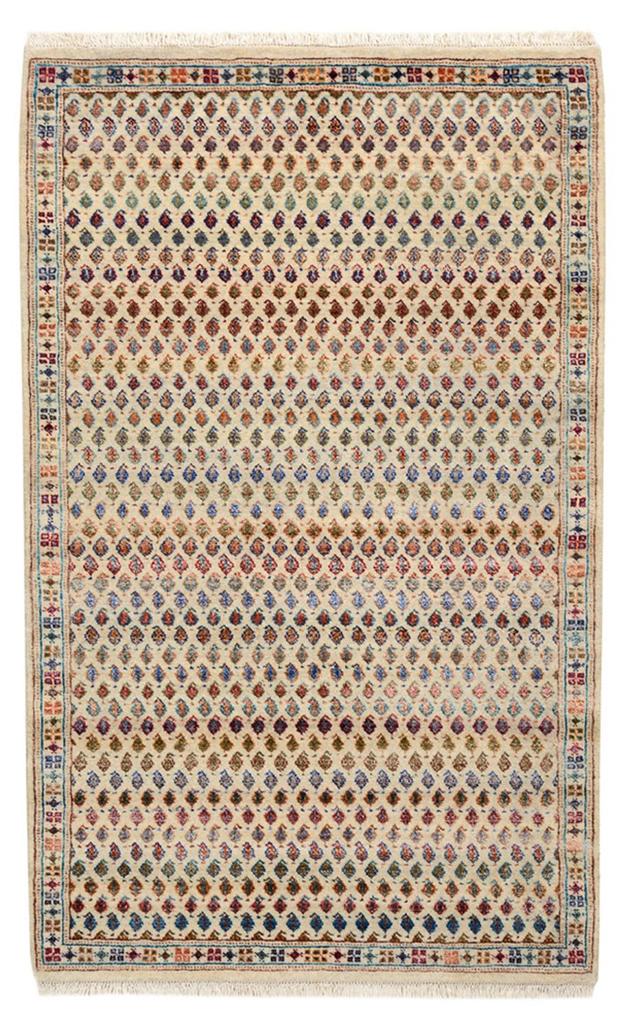 Designer Teppich - 153 x 96 cm - hellbeige