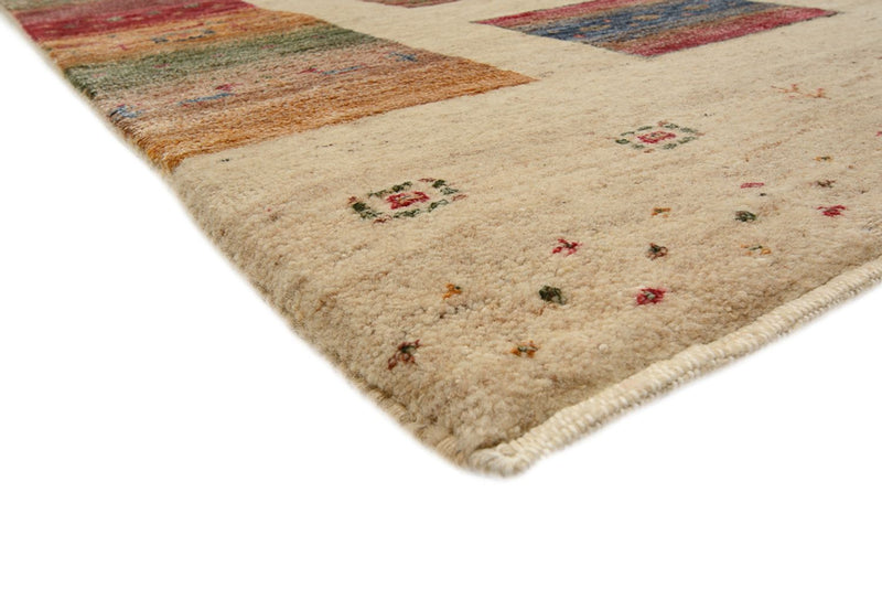 Gabbeh Teppich - Loribaft Indus - 351 x 254 cm - dunkelbeige