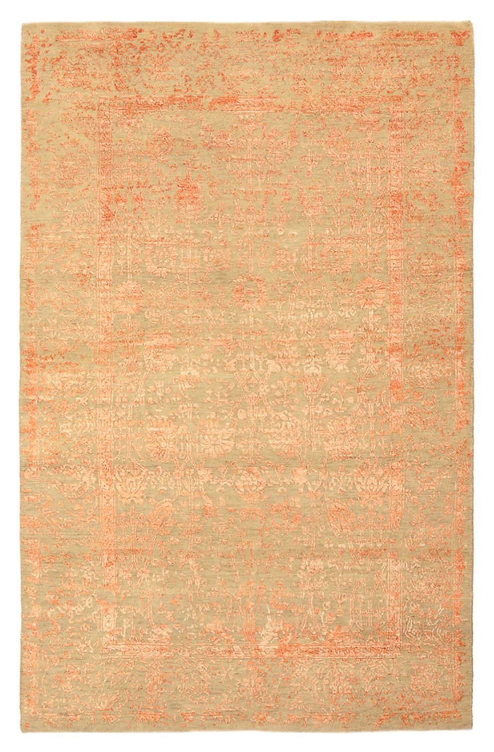 Designer Teppich - 184 x 121 cm - rost