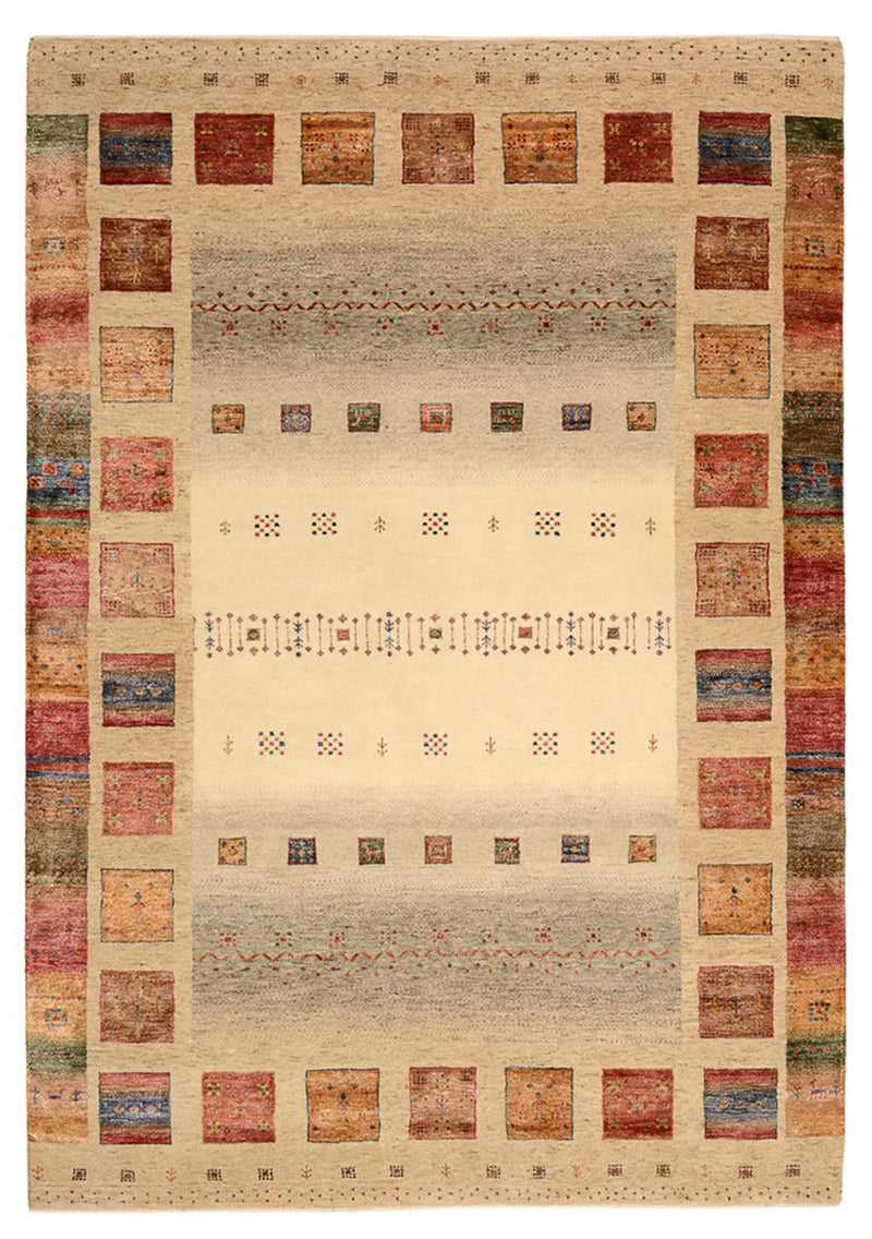 Gabbeh Teppich - Loribaft Indus - 242 x 168 cm - mehrfarbig