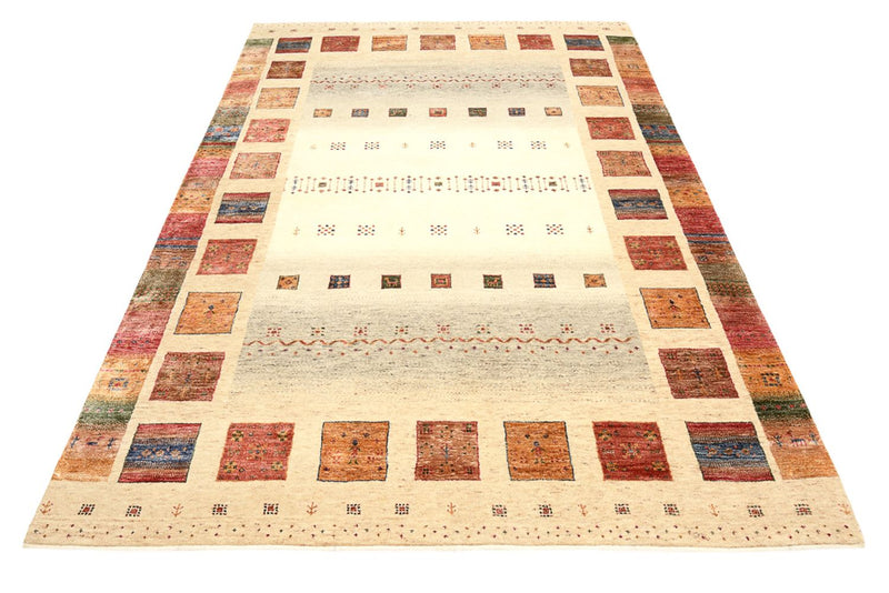 Gabbeh Teppich - Loribaft Indus - 242 x 168 cm - mehrfarbig