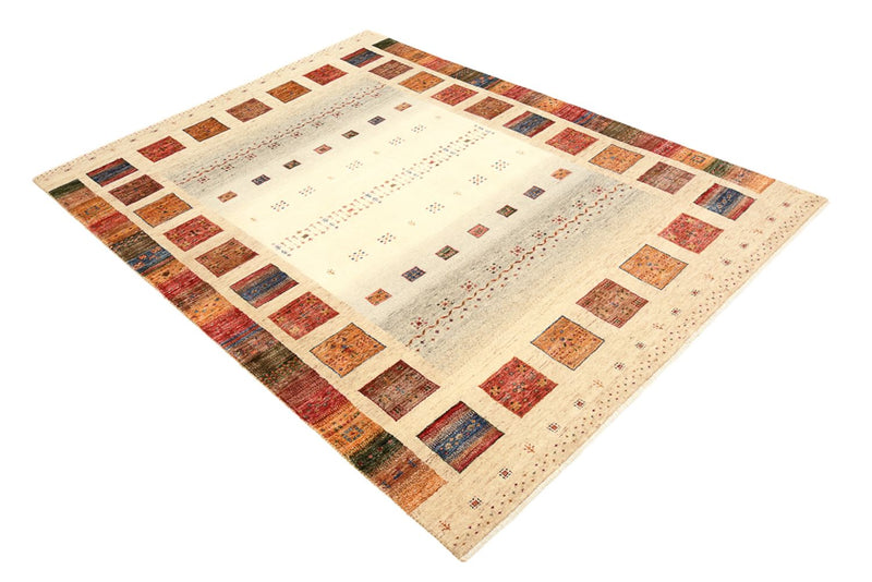 Gabbeh Teppich - Loribaft Indus - 204 x 156 cm - mehrfarbig