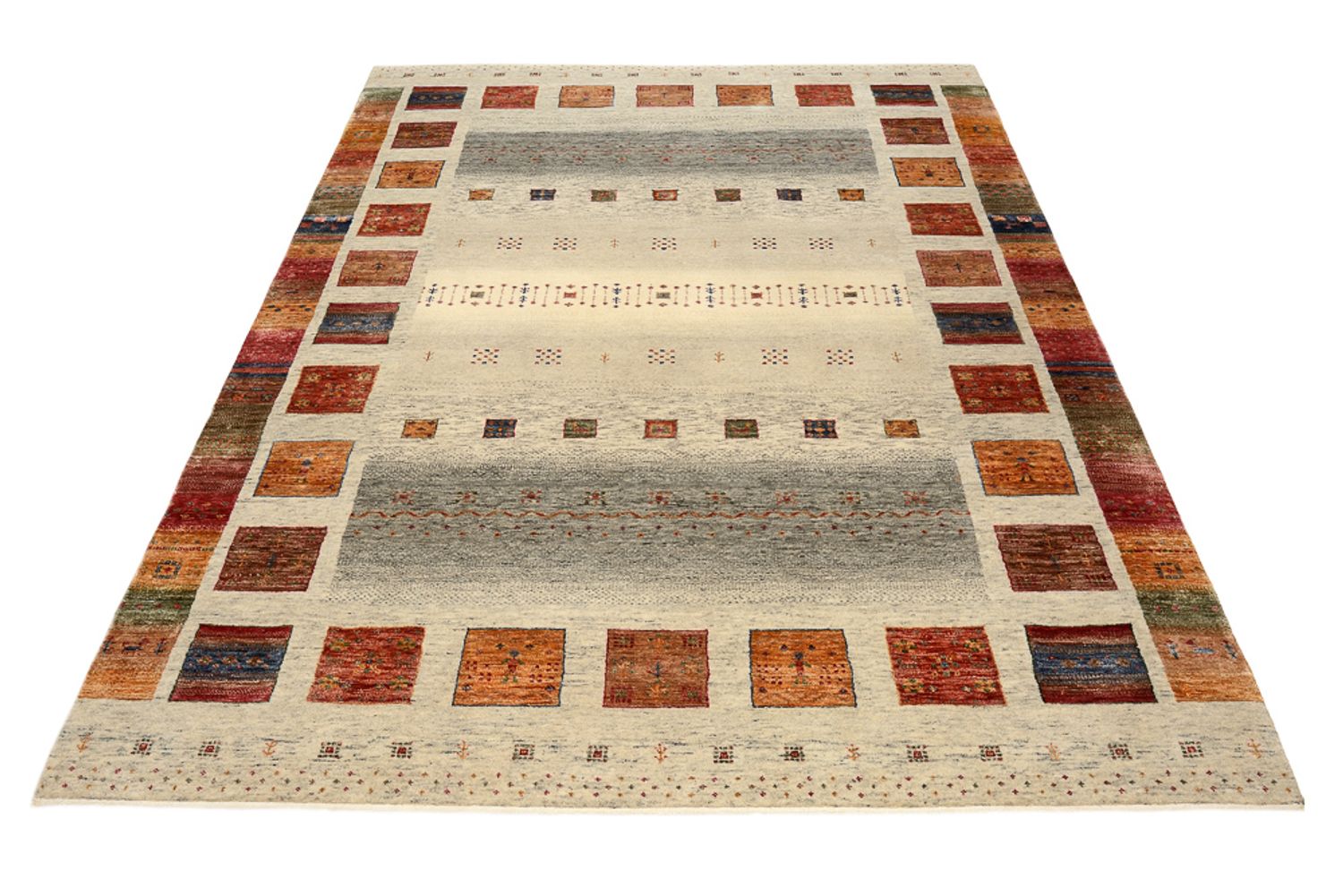 Gabbeh Teppich - Loribaft Indus - 235 x 170 cm - mehrfarbig