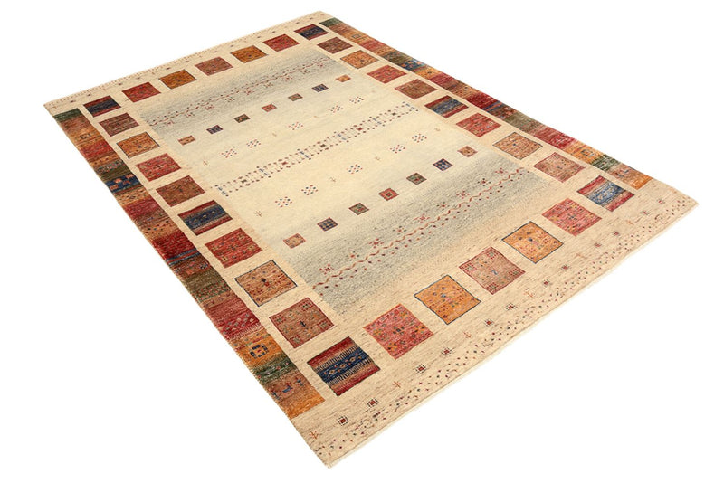 Gabbeh Teppich - Loribaft Indus - 207 x 148 cm - mehrfarbig
