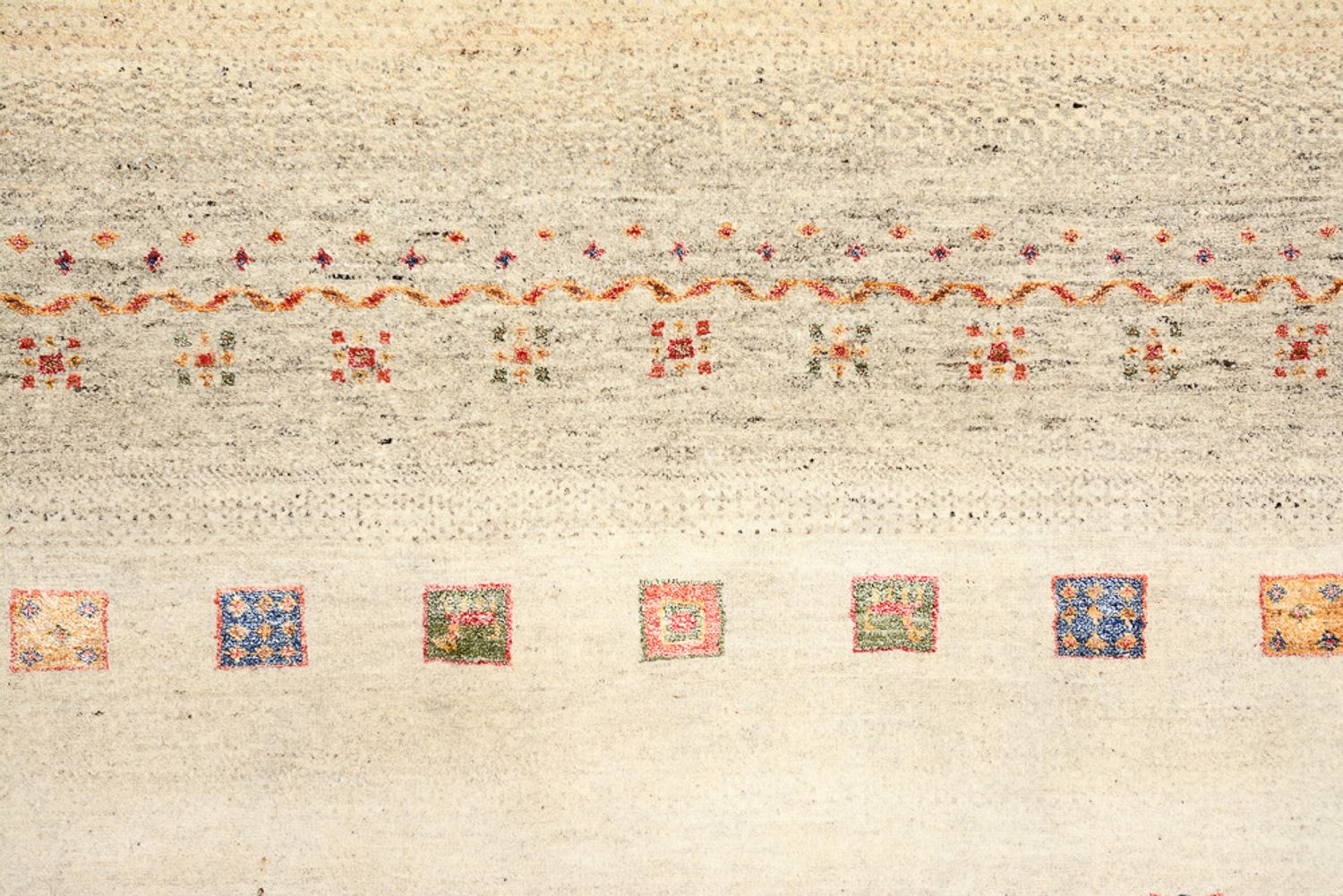 Gabbeh Teppich - Loribaft Indus - 207 x 148 cm - mehrfarbig