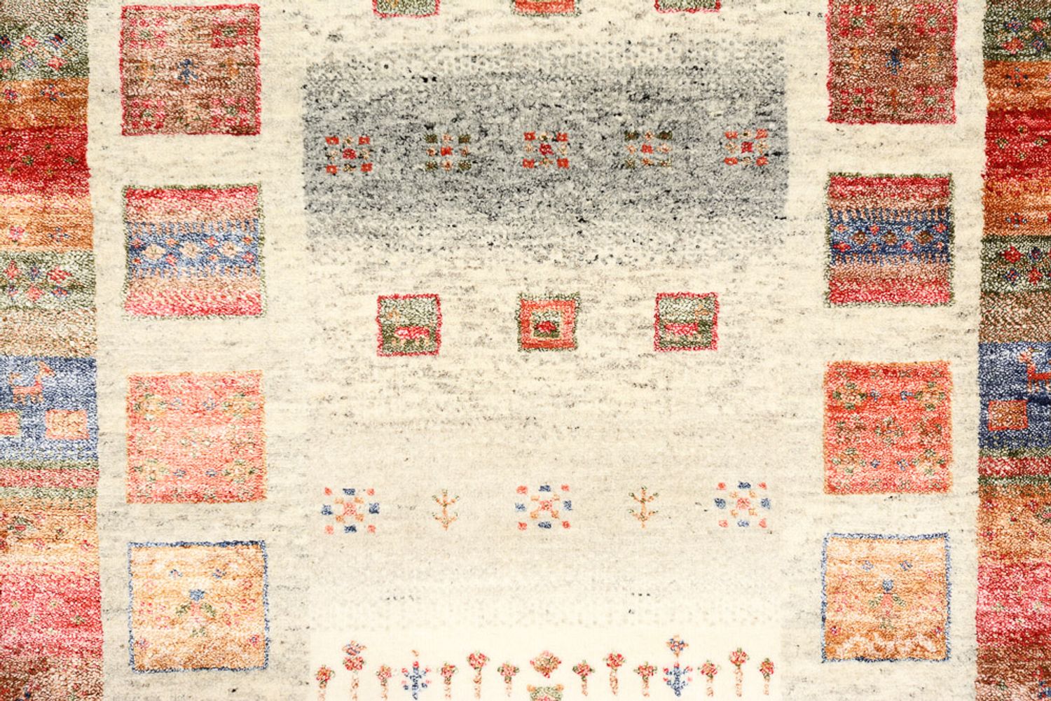 Läufer Gabbeh - Loribaft Indus - 247 x 82 cm - mehrfarbig