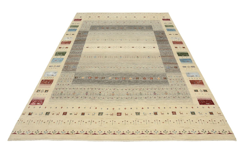 Gabbeh Teppich - Loribaft Indus - 304 x 201 cm - mehrfarbig