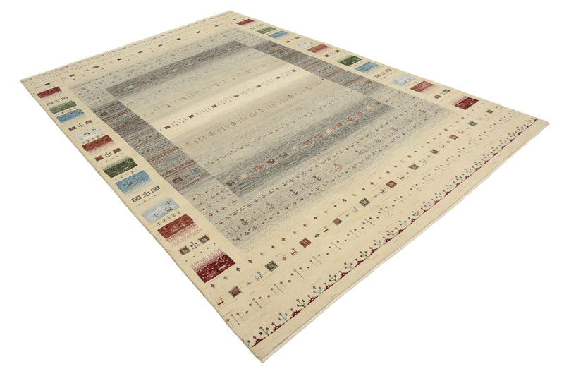 Gabbeh Teppich - Loribaft Indus - 304 x 201 cm - mehrfarbig