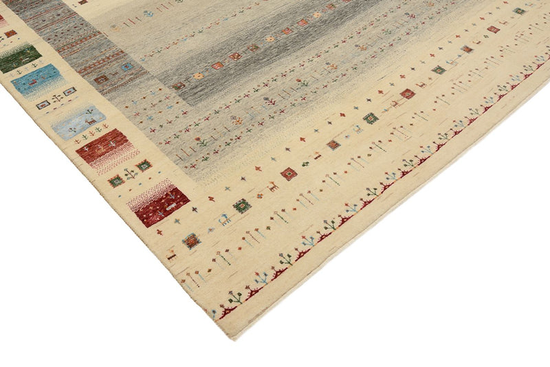 Gabbeh Teppich - Loribaft Indus - 304 x 201 cm - mehrfarbig
