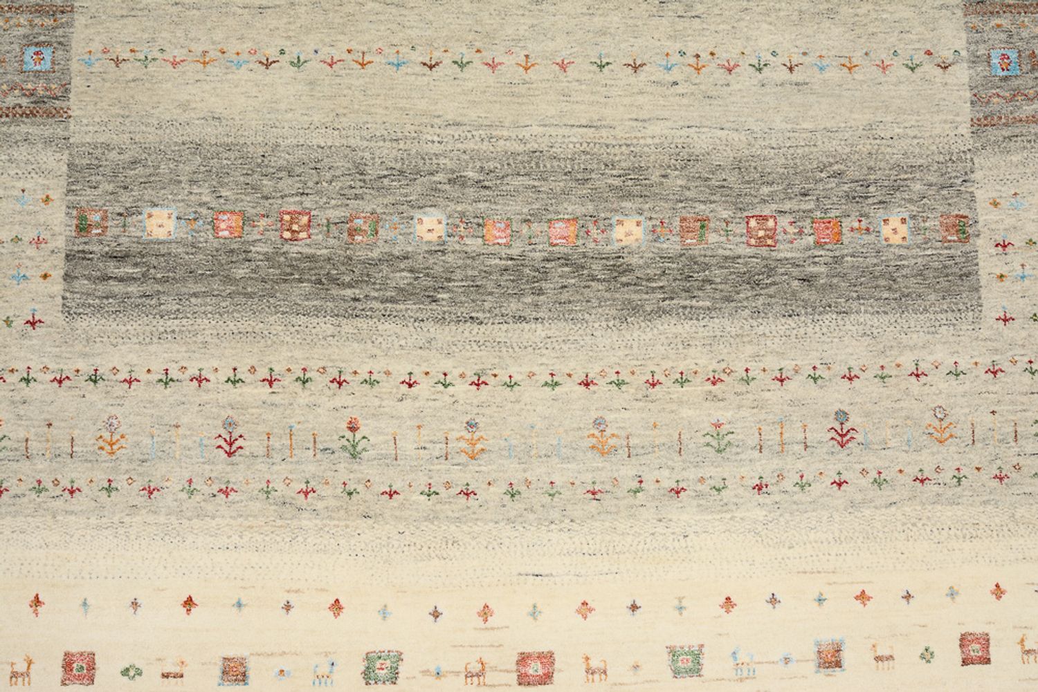 Gabbeh Teppich - Loribaft Indus - 304 x 201 cm - mehrfarbig