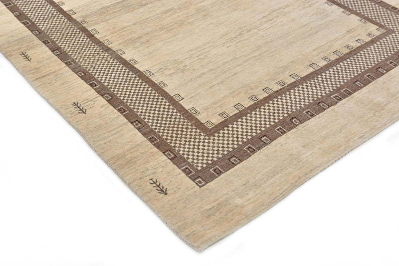 Gabbeh Teppich - Loribaft Perser 242 x 176 cm - beige
