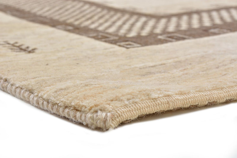 Gabbeh Teppich - Loribaft Perser 242 x 176 cm - beige