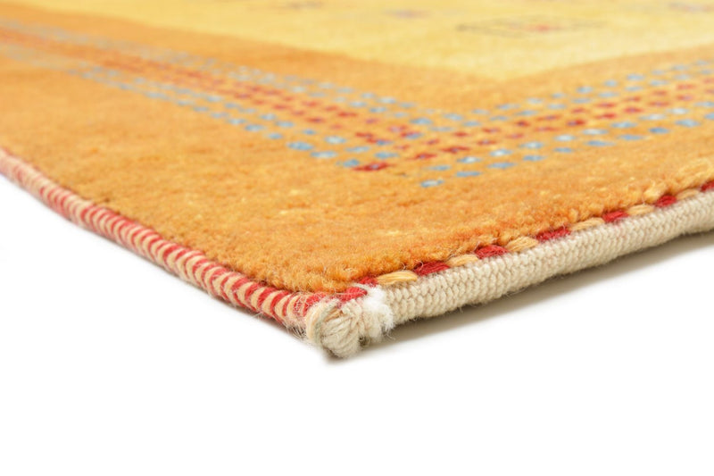 Gabbeh Teppich - Loribaft Perser 170 x 114 cm - gelb