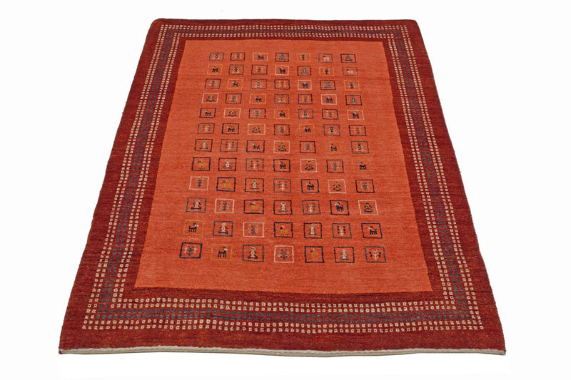 Gabbeh Teppich - Kaschkuli Perser 149 x 103 cm - rot