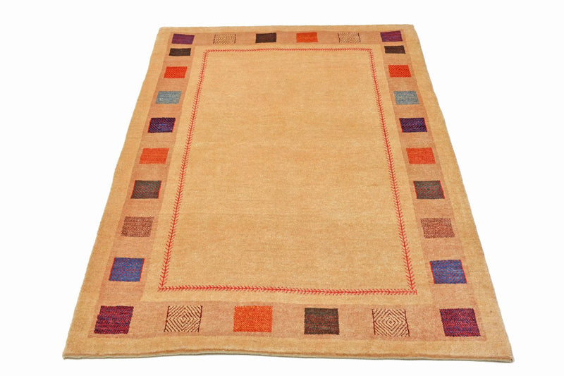 Gabbeh Teppich - Loribaft Perser 158 x 104 cm - gelb