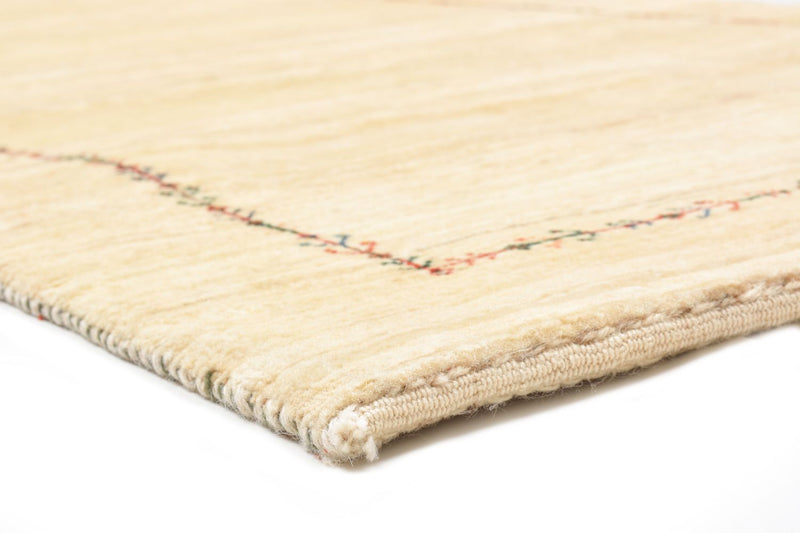 Gabbeh Teppich - Loribaft Perser 199 x 79 cm - natur