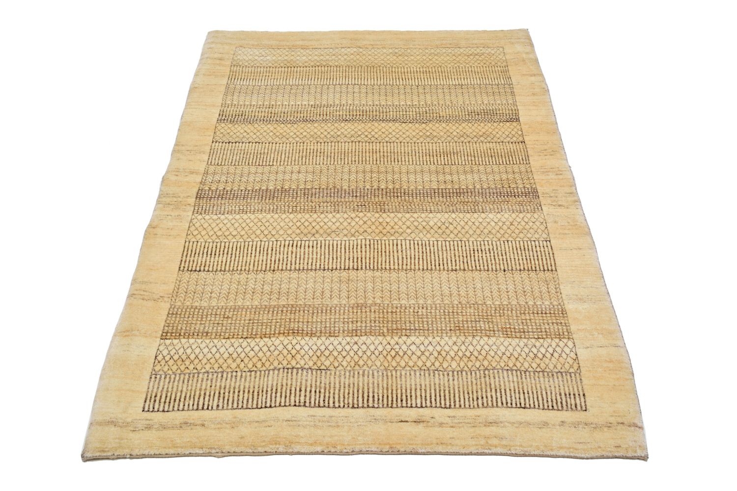 Gabbeh Teppich - Loribaft Perser 164 x 114 cm - natur
