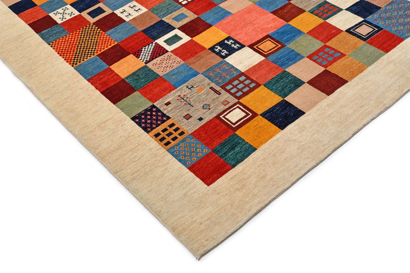 Gabbeh Teppich - Loribaft Perser 327 x 224 cm - mehrfarbig