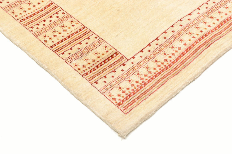 Gabbeh Teppich - Loribaft Perser 198 x 150 cm - beige