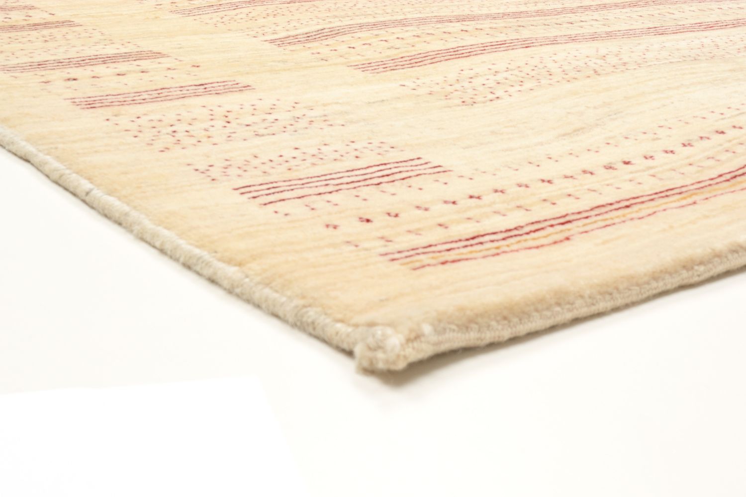 Gabbeh Teppich - Loribaft Perser 202 x 153 cm - natur