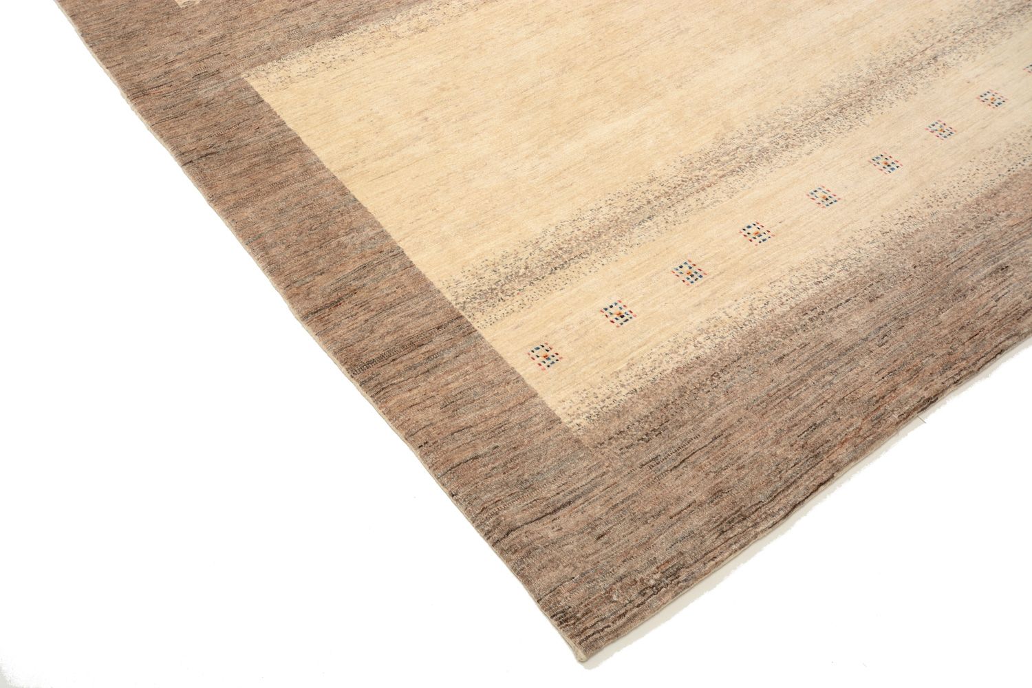 Gabbeh Teppich - Loribaft Perser 301 x 201 cm - beige