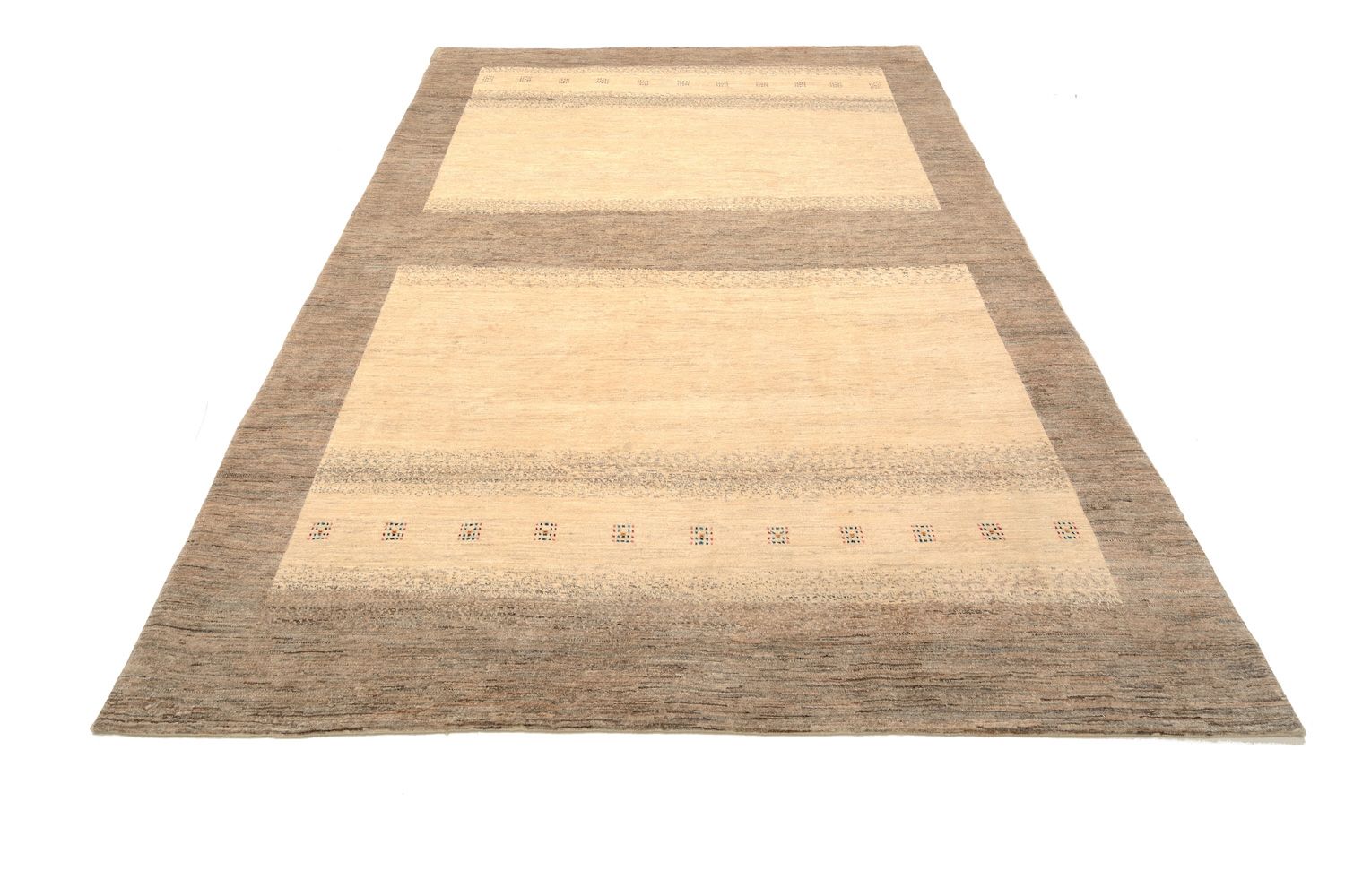 Gabbeh Teppich - Loribaft Perser 301 x 201 cm - beige