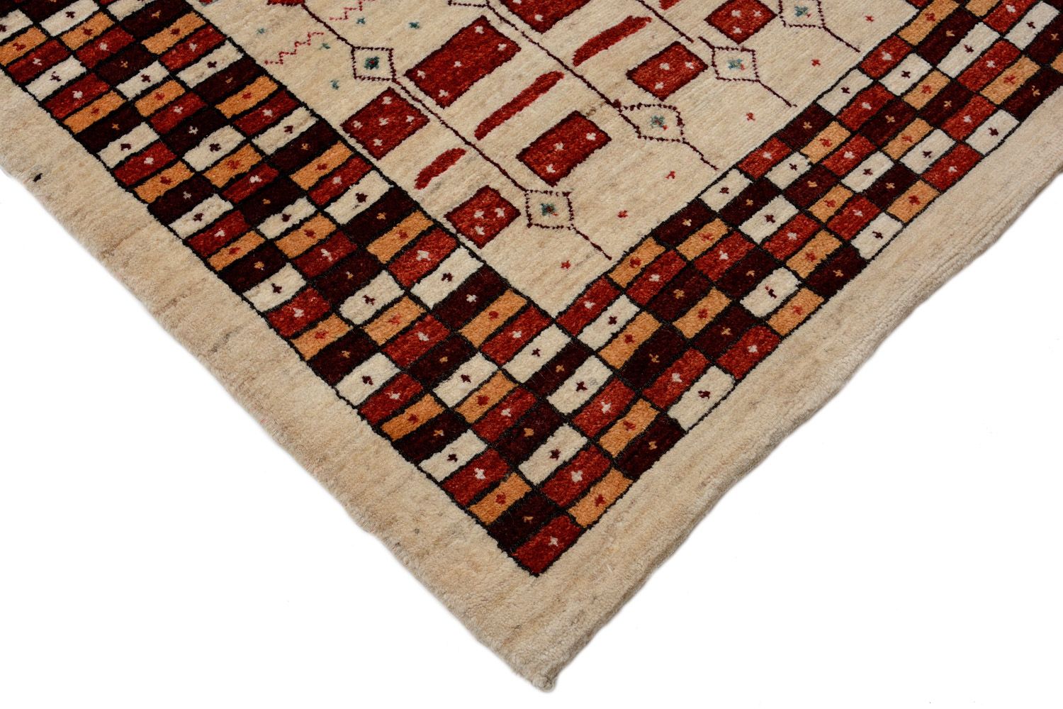 Gabbeh Teppich - Loribaft Perser 391 x 88 cm - mehrfarbig