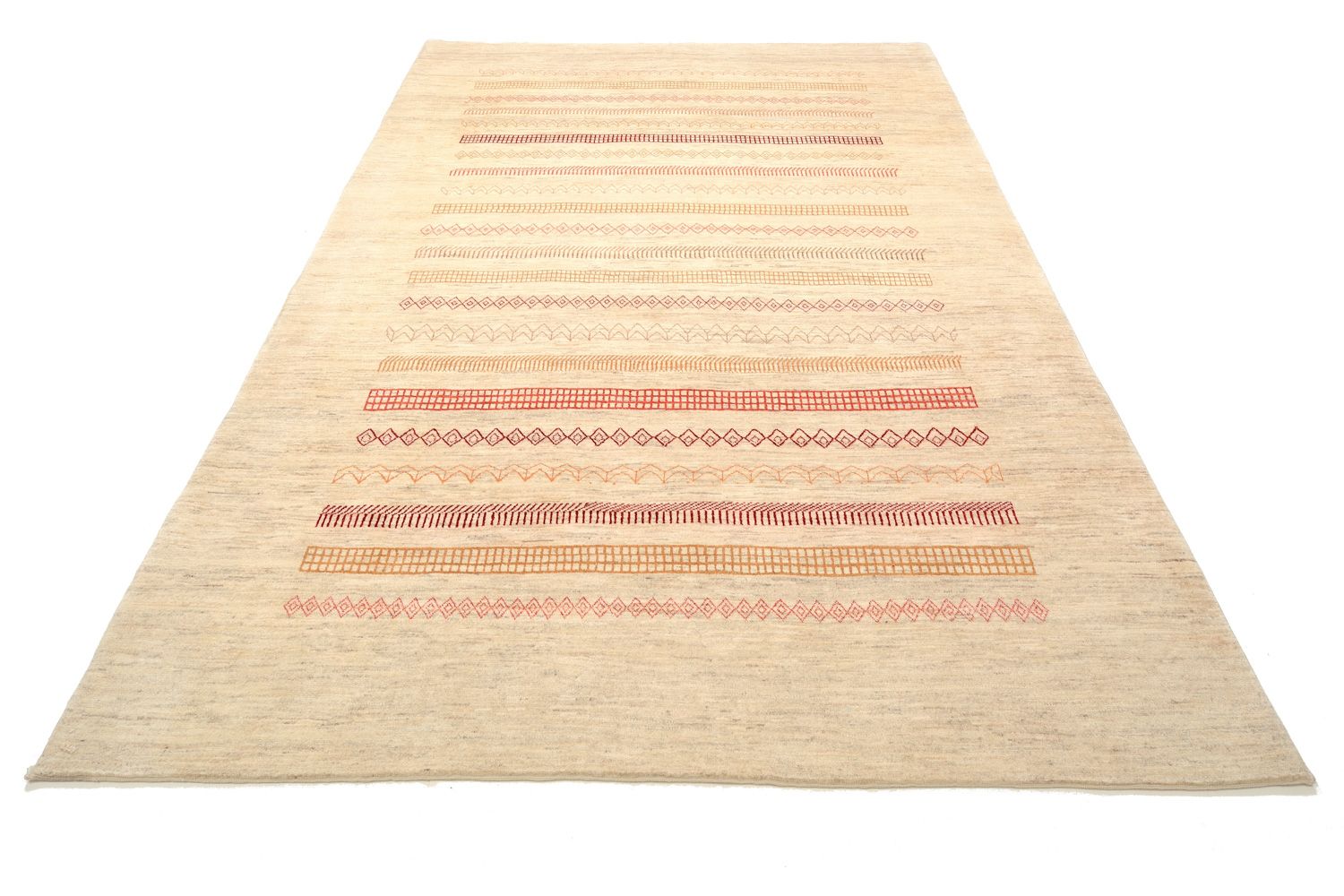 Gabbeh Teppich - Loribaft Perser 301 x 205 cm - sand