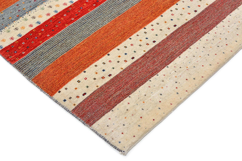 Gabbeh Teppich - Loribaft Perser 213 x 160 cm - mehrfarbig