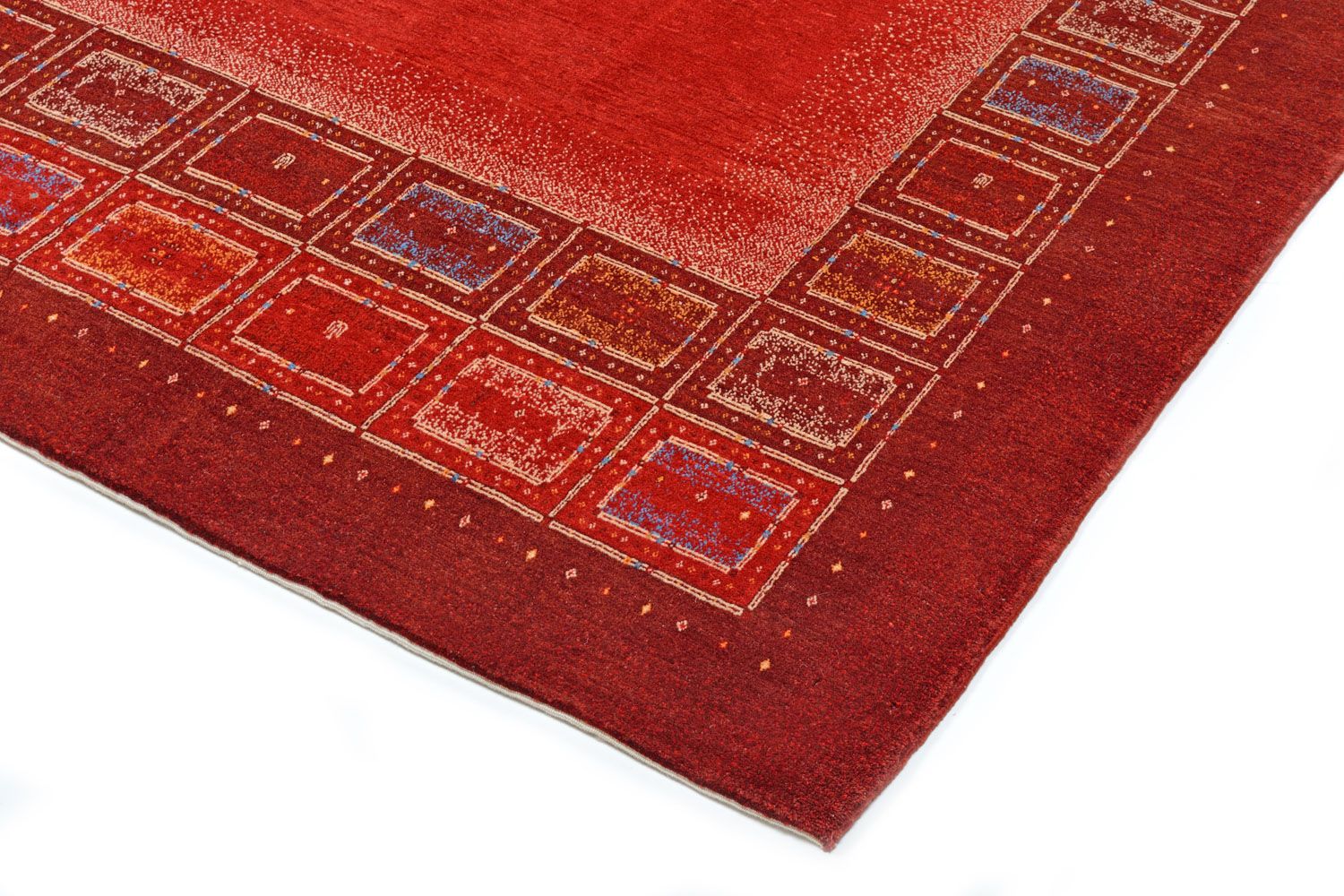 Gabbeh Teppich - Kaschkuli Perser 353 x 257 cm - rot