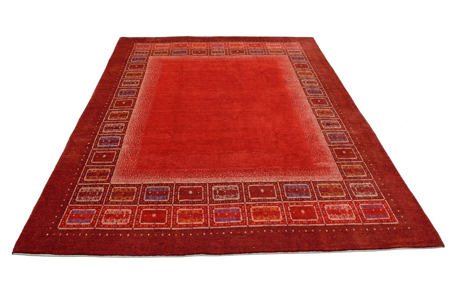 Gabbeh Teppich - Kaschkuli Perser 353 x 257 cm - rot