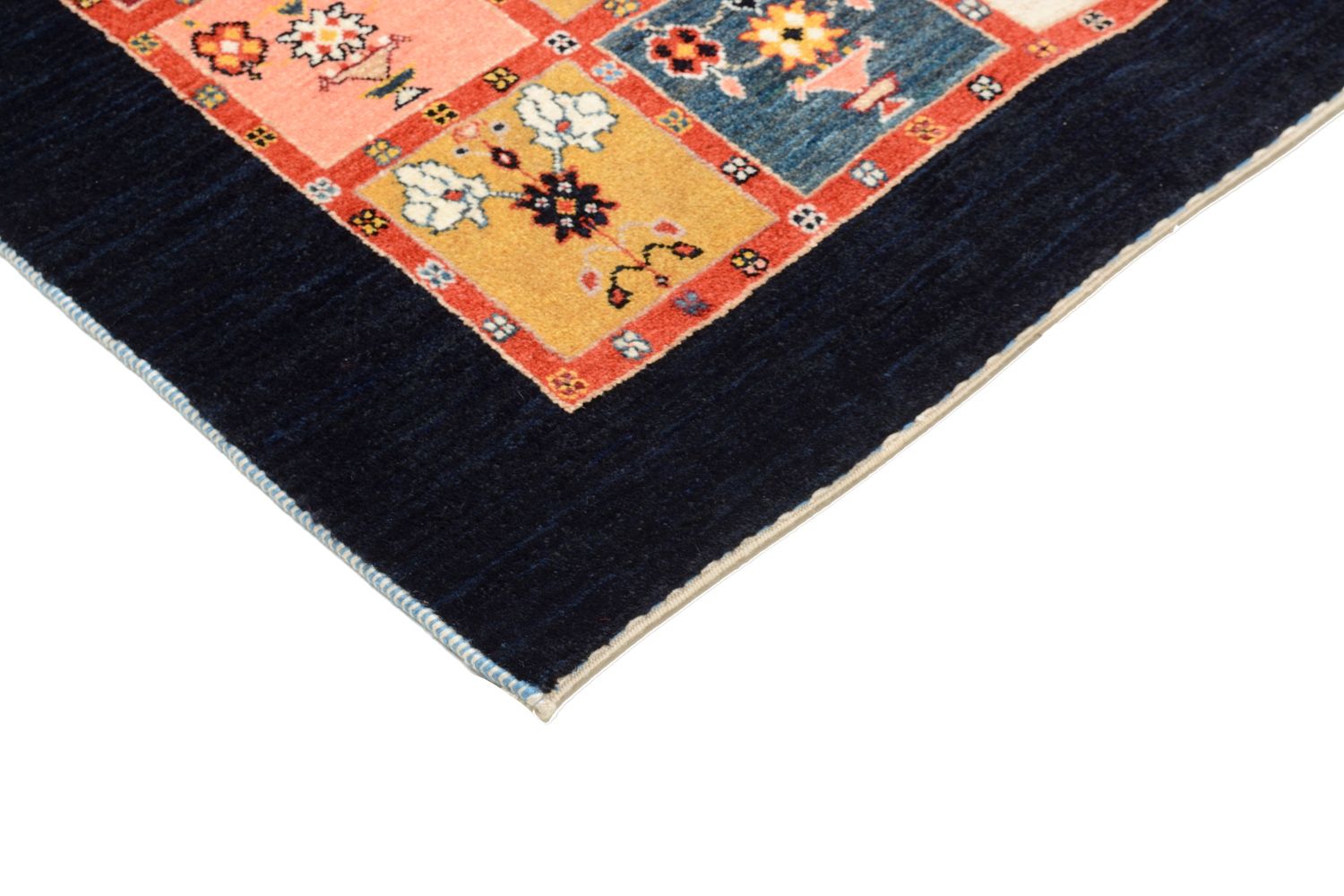 Gabbeh Teppich - Kaschkuli Perser 195 x 153 cm - bunt