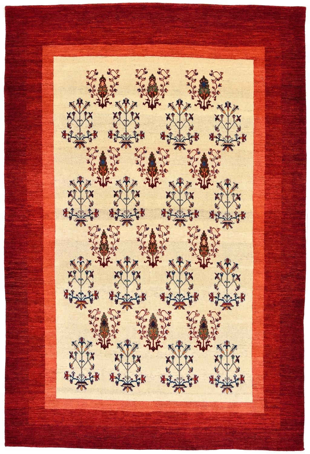 Gabbeh Teppich - Kaschkuli Perser 298 x 200 cm - rot