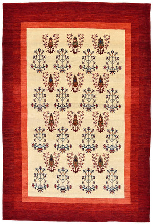 Gabbeh Teppich - Kaschkuli Perser 298 x 200 cm - rot