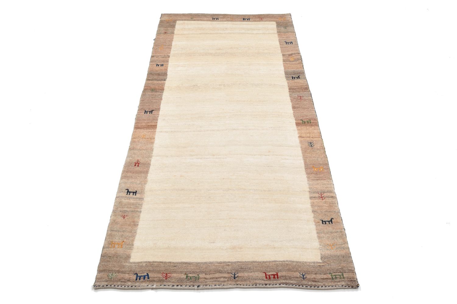 Gabbeh Teppich - Loribaft Perser 205 x 87 cm - sand