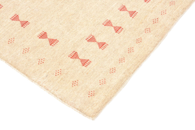 Gabbeh Teppich - Loribaft Perser 201 x 85 cm - beige