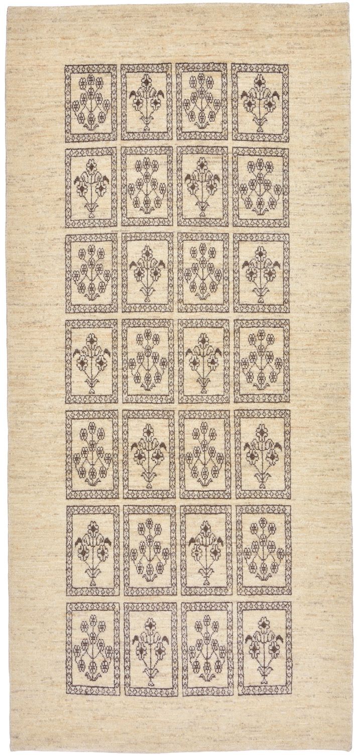 Gabbeh Teppich - Loribaft Perser 192 x 87 cm - sand