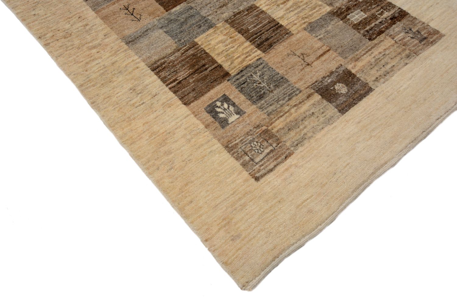 Gabbeh Teppich - Loribaft Perser 512 x 101 cm - hellbraun