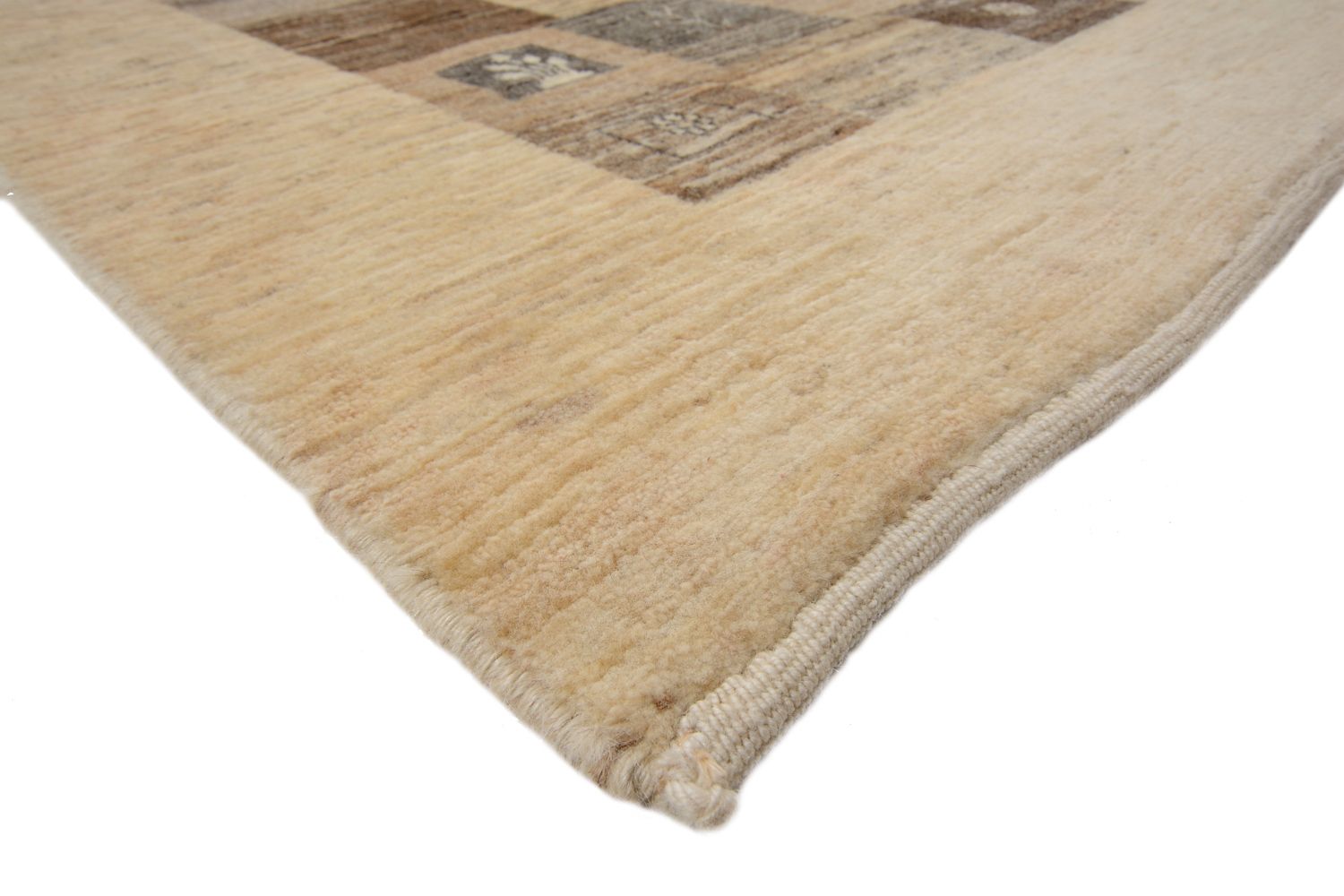 Gabbeh Teppich - Loribaft Perser 512 x 101 cm - hellbraun