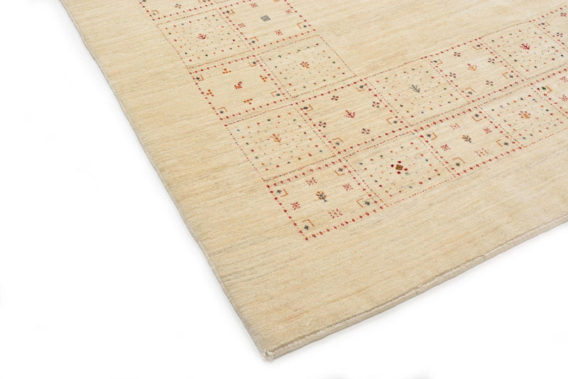 Gabbeh Teppich - Loribaft Perser 299 x 202 cm - natur
