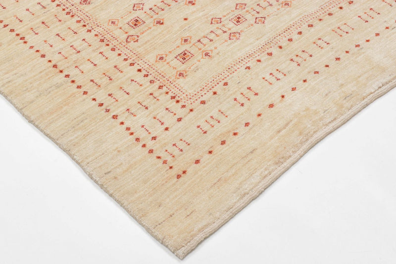 Gabbeh Teppich - Loribaft Perser 201 x 119 cm - beige