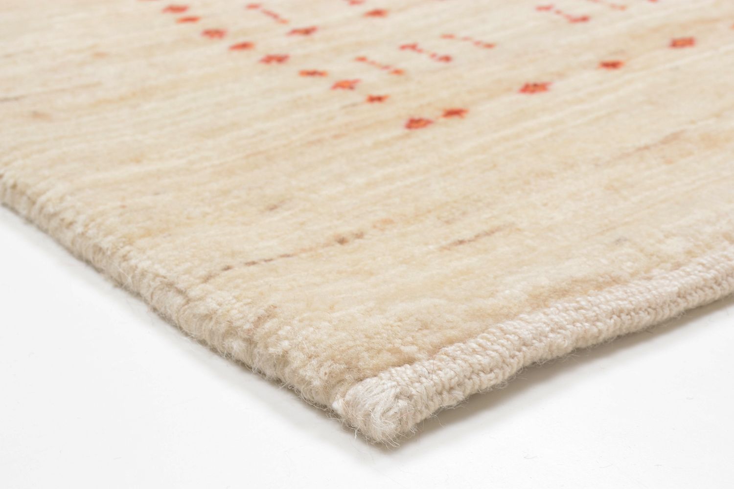 Gabbeh Teppich - Loribaft Perser 201 x 119 cm - beige