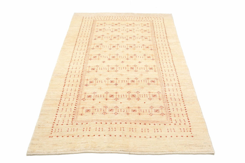 Gabbeh Teppich - Loribaft Perser 201 x 119 cm - beige